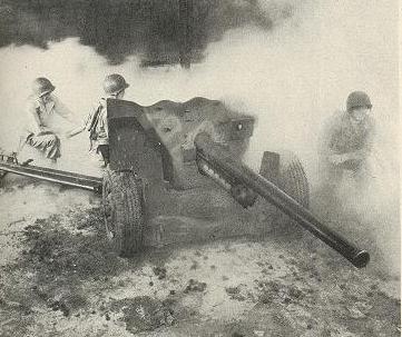Firing the 37 mm Antitank gun