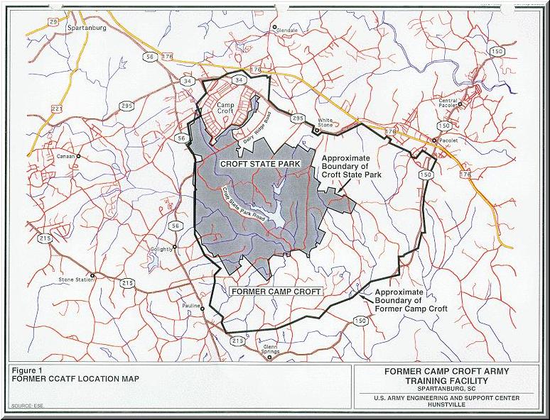 USACE Former CCATF Location Map