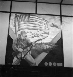 Mural at Rec. Hall, Camp Croft, 1942