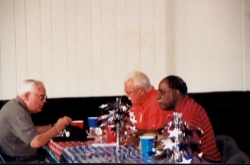 Mutt McCord, son Pat, and Aubrey Escoffery